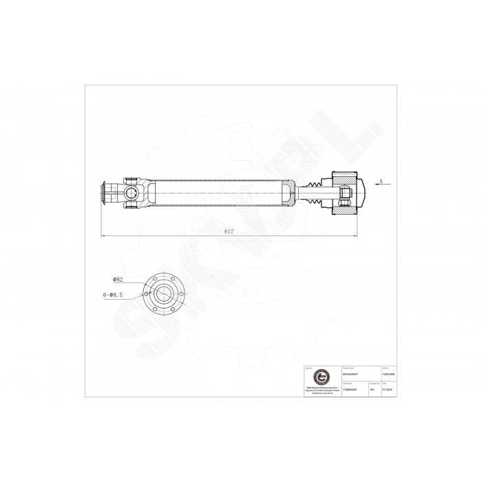 Arbre de transmission Cardan Avant Pour Land Rover Freelander Soft Top FTC5428