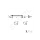 Arbre de transmission Cardan Avant Pour Mercedes-Benz Classe E 2114106306