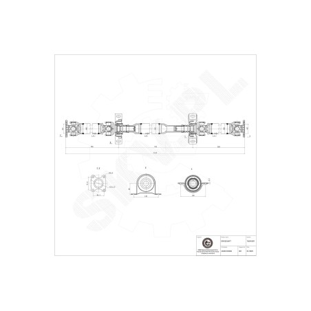 Arbre de transmission Pour Mercedes-Benz Sprinter Viano Vito 6394103406