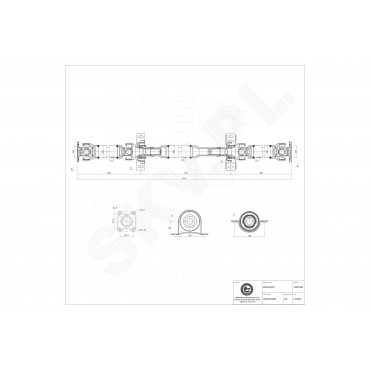 Arbre de transmission Cardan Arrière Pour Mercedes-Benz Viano Vito 6394103306