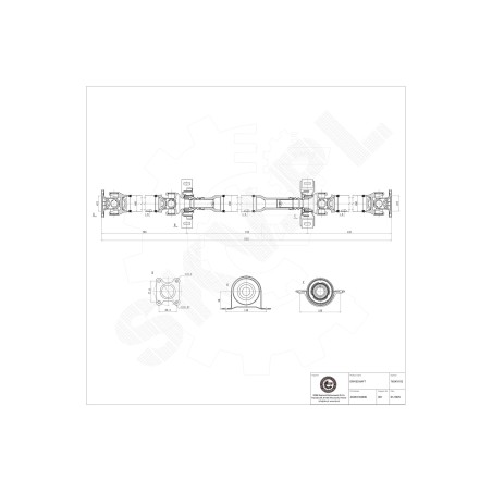 Arbre de transmission Cardan Arrière Pour Mercedes-Benz Viano Vito 6394104606
