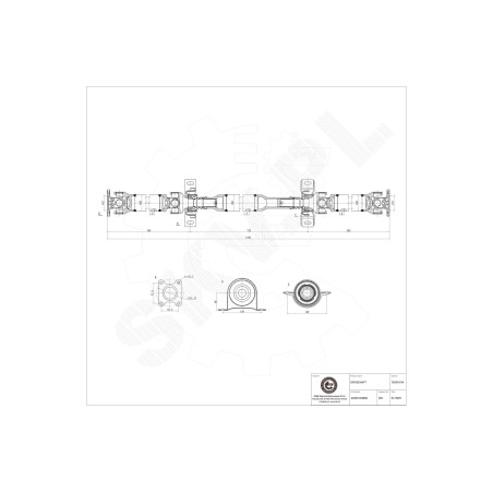 Arbre de transmission Cardan Arrière Pour Mercedes-Benz Viano Vito 6394104806