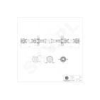 Arbre de transmission Cardan Arrière Pour Mercedes-Benz Viano Vito 6394104906