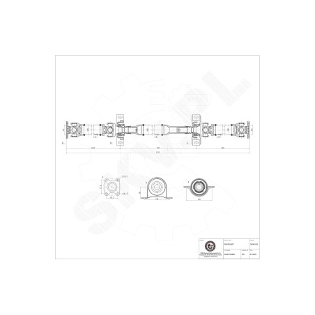Arbre de transmission Cardan Arrière Pour Mercedes-Benz Viano Vito 6394104906