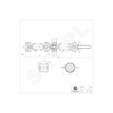 Arbre de transmission Cardan Arrière Pour Mitsubishi L200/Triton 3401A448