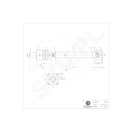 Arbre de transmission Cardan Avant Pour Mitsubishi MR410559 MR453516 MR580389