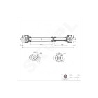 Arbre de transmission Cardan Avant Pour Nissan Navara NP300 372000W700