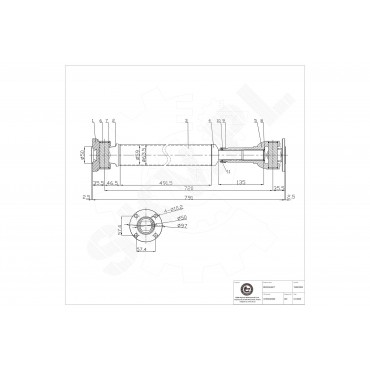 Arbre de transmission Cardan Avant Pour Nissan Navara NP300 372005X30A