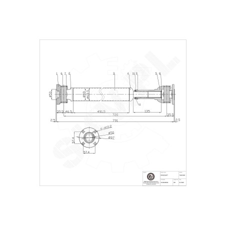 Arbre de transmission Cardan Avant Pour Nissan Navara NP300 372005X30A