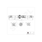 Arbre de transmission Cardan Arrière Pour Renault Koleos Nissan Qashqai X-Trail