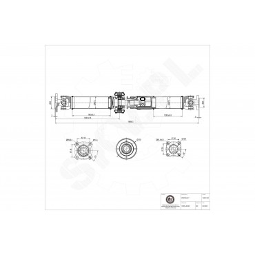 Arbre de transmission Cardan Arrière Pour Renault Koleos Nissan Qashqai X-Trail