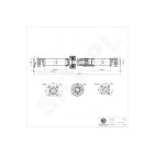 Arbre de transmission Cardan Arrière Pour Nissan Qashqai X-Trail 37000JG70B