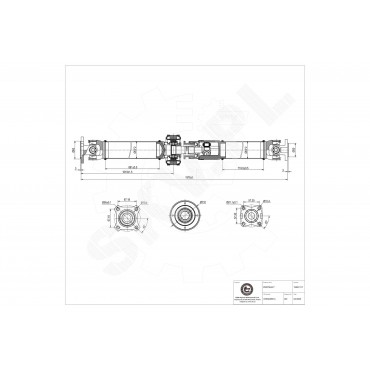 Arbre de transmission Cardan Arrière Pour Nissan Qashqai X-Trail 37000JG70B