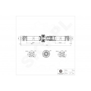 Arbre de transmission Cardan Arrière Pour Nissan X-Trail 370008H310 370008H510