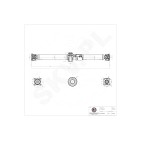Arbre de transmission Cardan Arrière Pour Nissan X-Trail 370004BA1A