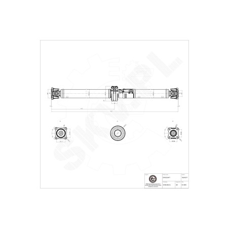 Arbre de transmission Cardan Arrière Pour Nissan X-Trail 370004BA1A
