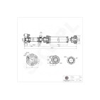 Arbre de transmission Cardan Arrière Pour VW Touareg Porsche Cayenne 7L6521102G