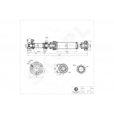 Arbre de transmission Cardan Arrière Pour VW Touareg Porsche Cayenne 7L6521102G