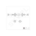 Arbre de transmission Cardan Arrière Pour Renault Kangoo 320006394R 8200144401