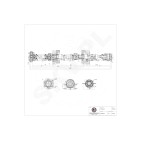 Arbre de transmission Cardan Arrière Pour Renault Scénic I 7711135224
