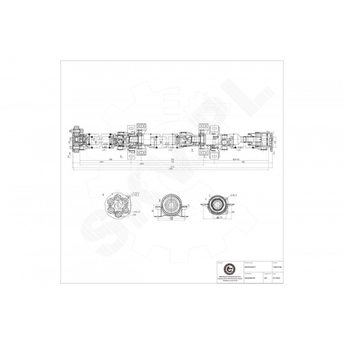 Arbre de transmission Cardan Arrière Pour Renault Scénic I 7711135224