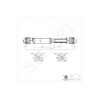 Arbre de transmission Arrière Pour Toyota Hilux VIII Pick-up VII 371400K030