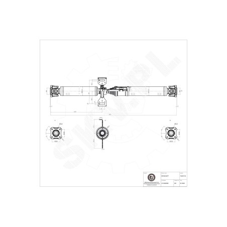 Arbre de transmission Arrière Pour Toyota RAV 4 IV 3710042090
