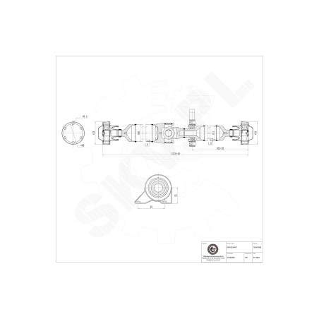 Arbre de transmission Arrière Pour Volvo S60 I V70 XC90 31302006