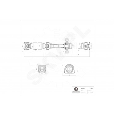Arbre de transmission Arrière Pour VW Amarok 2H6521102D