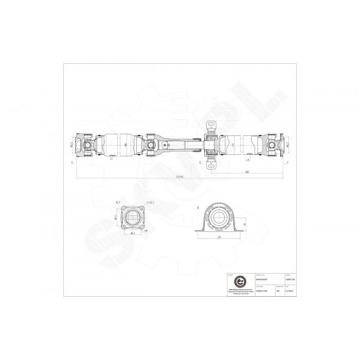 Arbre de transmission Arrière Pour VW Amarok 2H6521102D