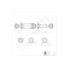 Arbre de transmission Arrière Pour VW Multivan V Transporter 7H1521102A