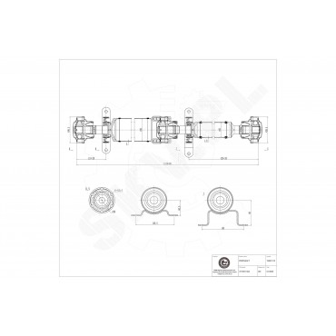 Arbre de transmission Arrière Pour VW Multivan V Transporter 7H1521102A