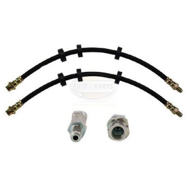 x2 Flexible de frein Avant BMW Série 5 - E39 M5 - E39 - 34301165249, 34321163541