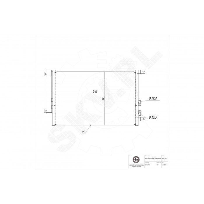 Condenseur de Climatisation Pour Alfa Romeo 147 156 GT 60668109 60679629