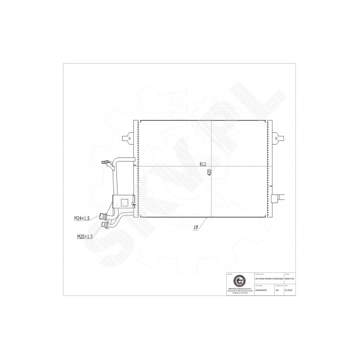 Condenseur de Climatisation Pour VW Passat Audi A4 8D0260401A 8D0260401