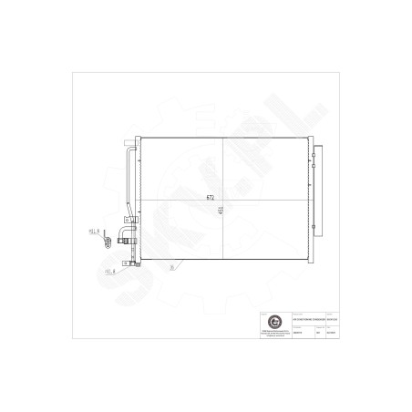 Condenseur de Climatisation Pour Opel Antara Chevrolet Vauxhall 20759646 4803973