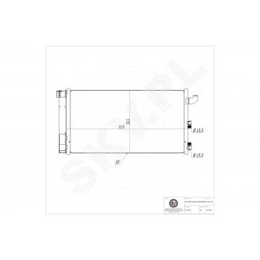 Condenseur de Climatisation Pour Fiat Panda 51782753 51960727