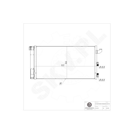 Condenseur de Climatisation Pour Fiat Panda 51782753 51960727