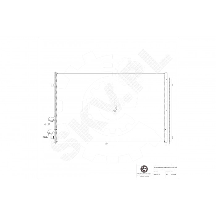 Condenseur de Climatisation Pour VW Crafter Grand California Camper MAN