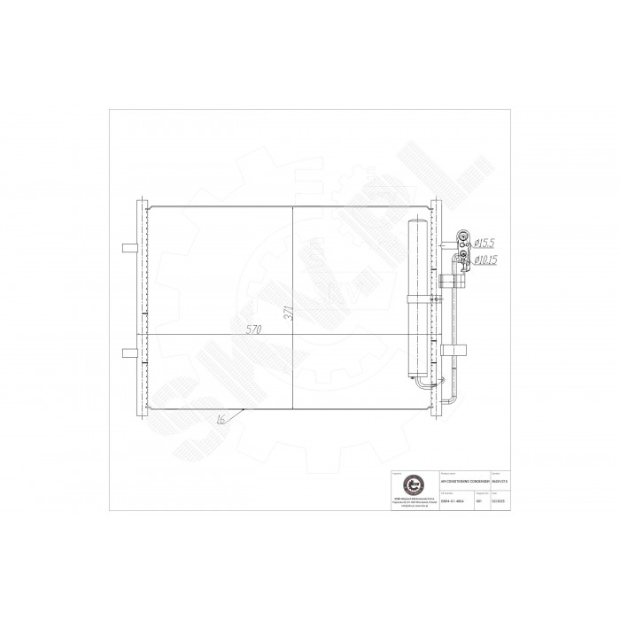 Condenseur de Climatisation Pour Mazda 3 A Trois Volumes 5 BBR461480A BBR461480B