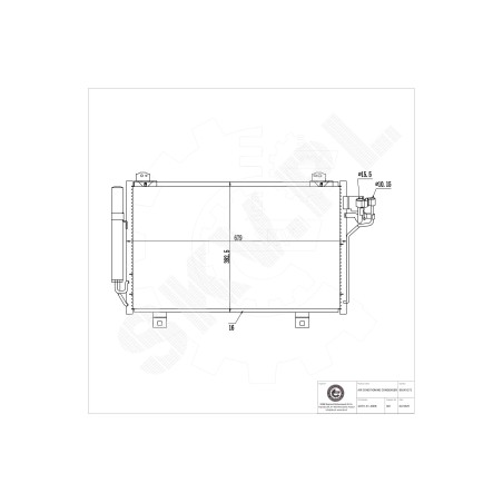 Condenseur de Climatisation Pour Mazda 3 A Trois Volumes BJS861480 GHR161480