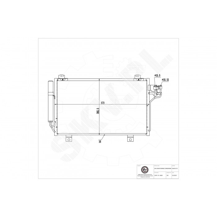 Condenseur de Climatisation Pour Mazda 3 A Trois Volumes BJS861480 GHR161480