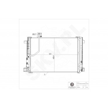 Condenseur de Climatisation Pour Mercedes-Benz Classe C T-Model E GLK 2045000154