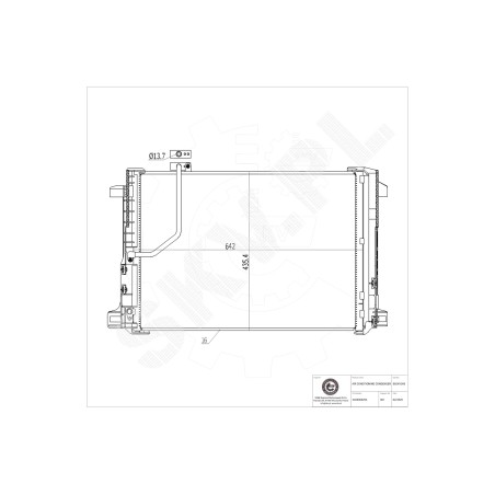 Condenseur de Climatisation Pour Mercedes-Benz Classe C T-Model E GLK 2045000154