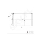 Condenseur de Climatisation Pour Nissan Micra C+C III Note 21400AX600 21400AX601