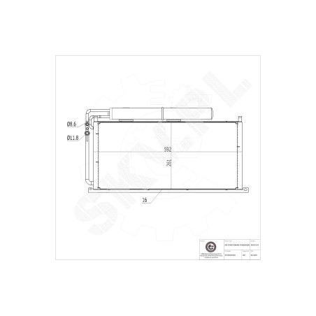 Condenseur de Climatisation Pour Smart Roadster Coupé 0010026V003000000