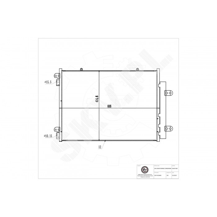 Condenseur de Climatisation Pour Suzuki SX4 9531062M00
