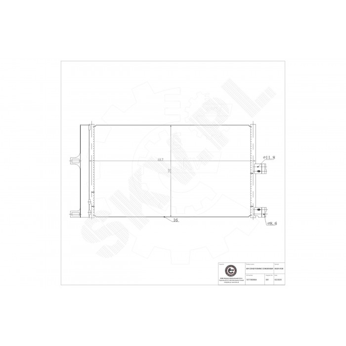 Condenseur de Climatisation Pour Tesla Model 3 107708300A 107708300B