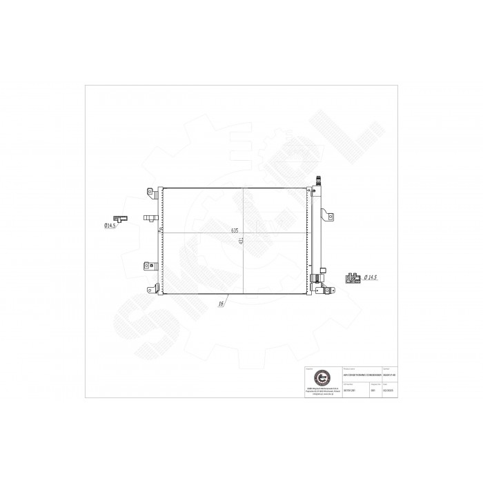 Condenseur de Climatisation Pour Volvo S60 I II S80 V70 30648954 30781281