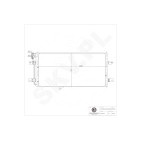 Condenseur de Climatisation Pour VW California T4 Camper 701820413K 7D0820413B